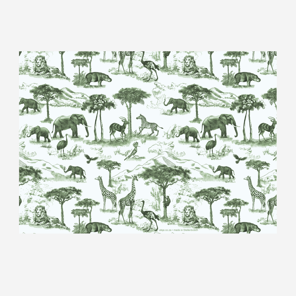 Paper Placemats - Safari Greens