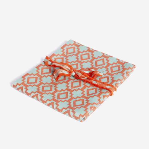 Penta Tea Towel Set Of 2 - Coral Geometric