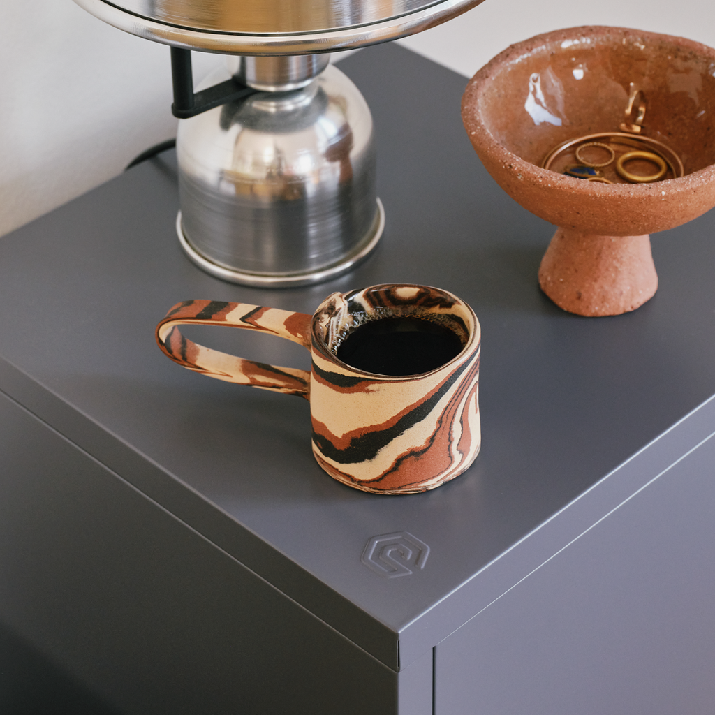 Popstrukt Sugar Cube Side Table - Carbon Grey