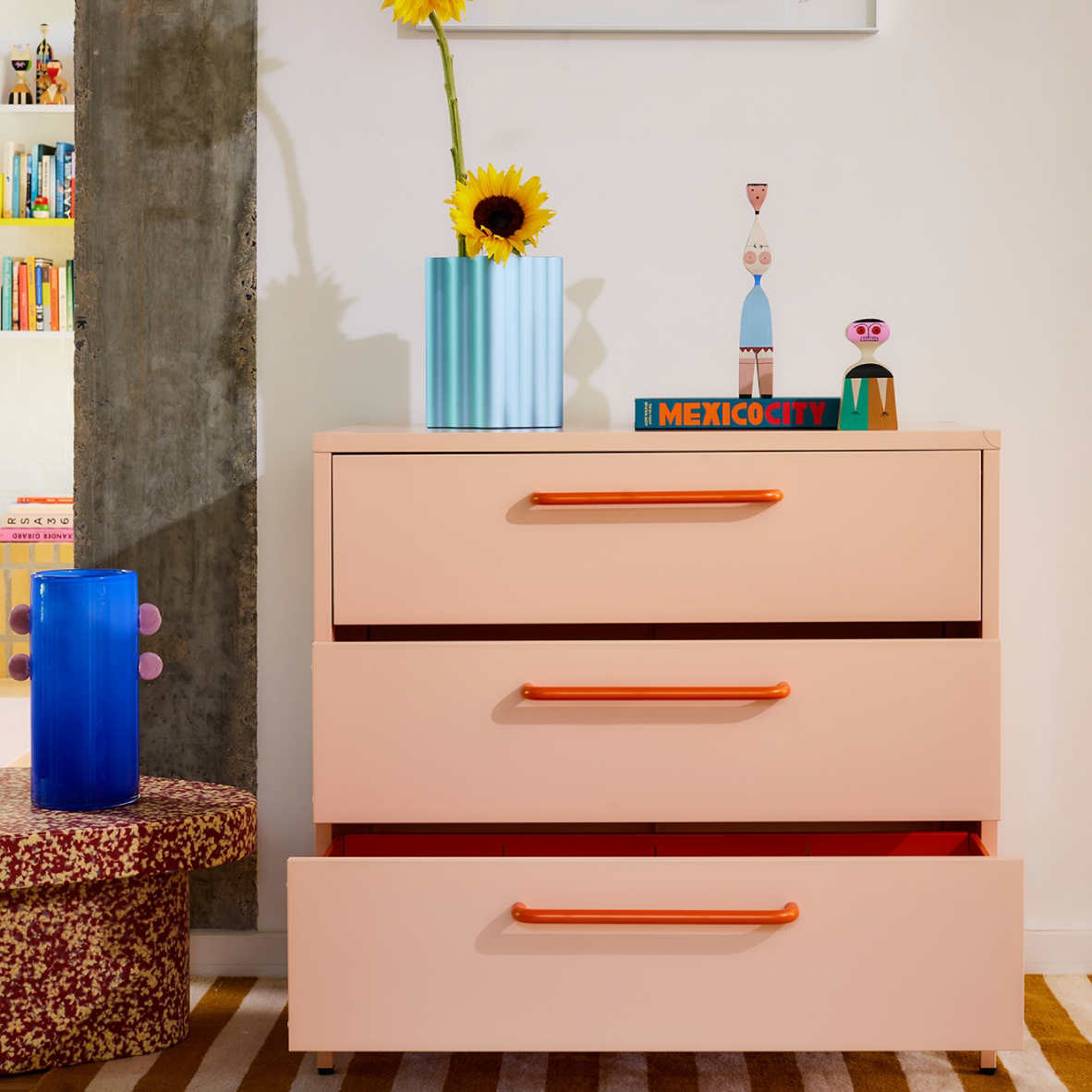 Popstrukt Sprinkles Chest of Drawers - Peach Pop