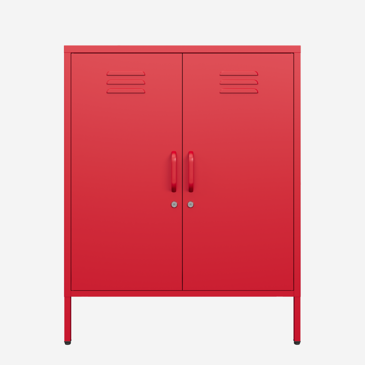 Popstrukt Sugar Cube Cabinet - Red Polka