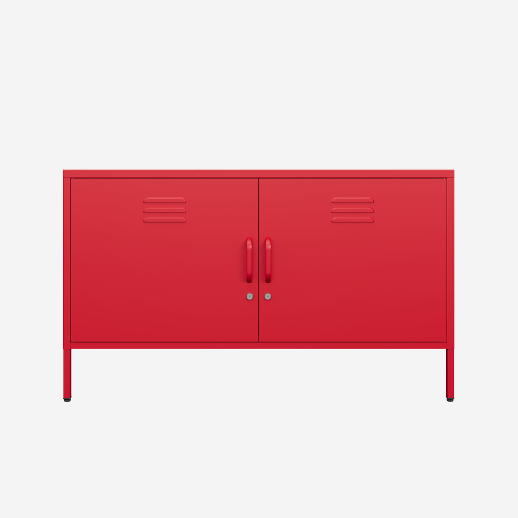Popstrukt Sugar Cube Media Unit - Red Polka