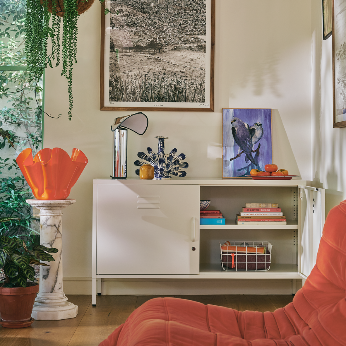 Popstrukt Sugar Cube Media Unit - Soft White