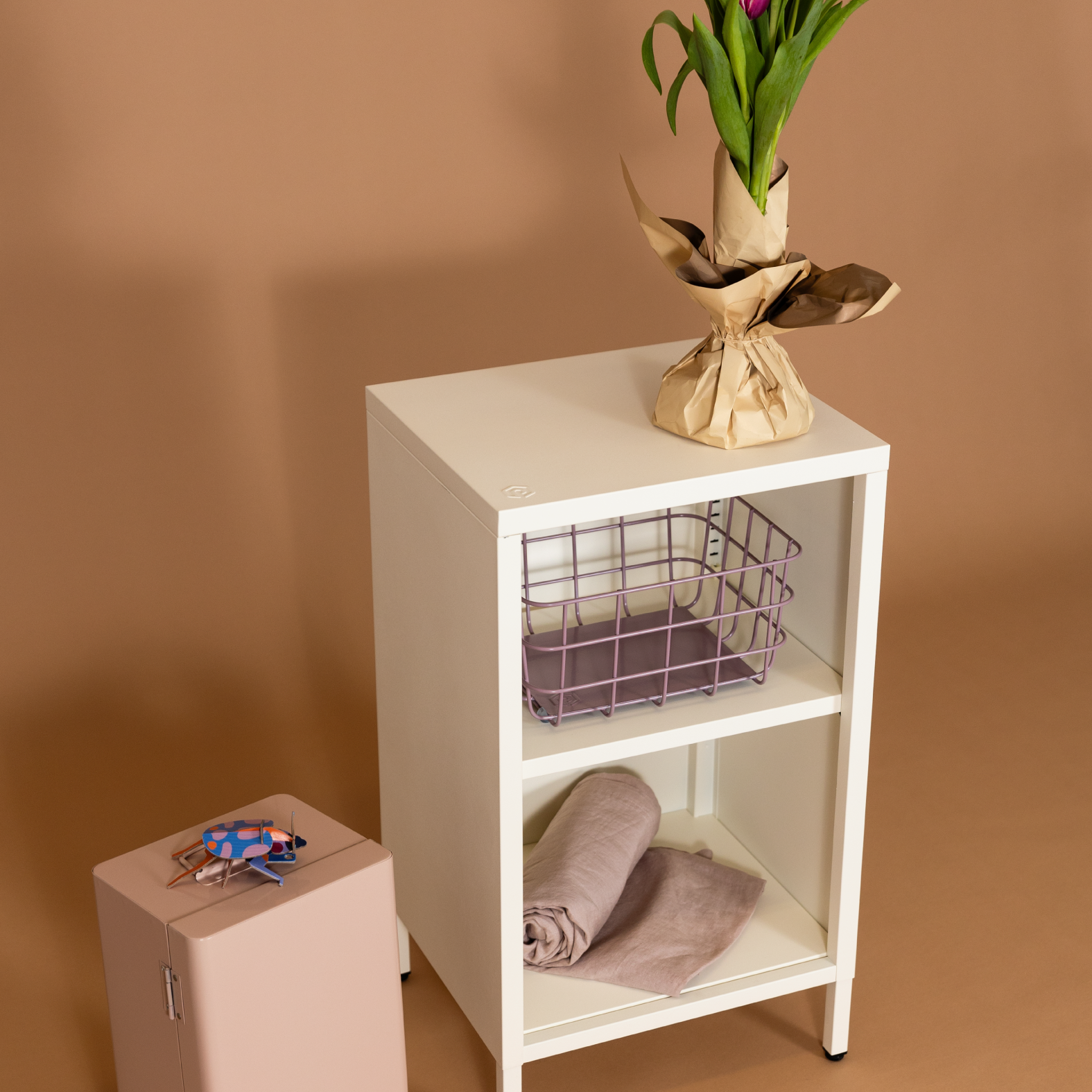 Popstrukt Wafer Side Table - Soft White Sand