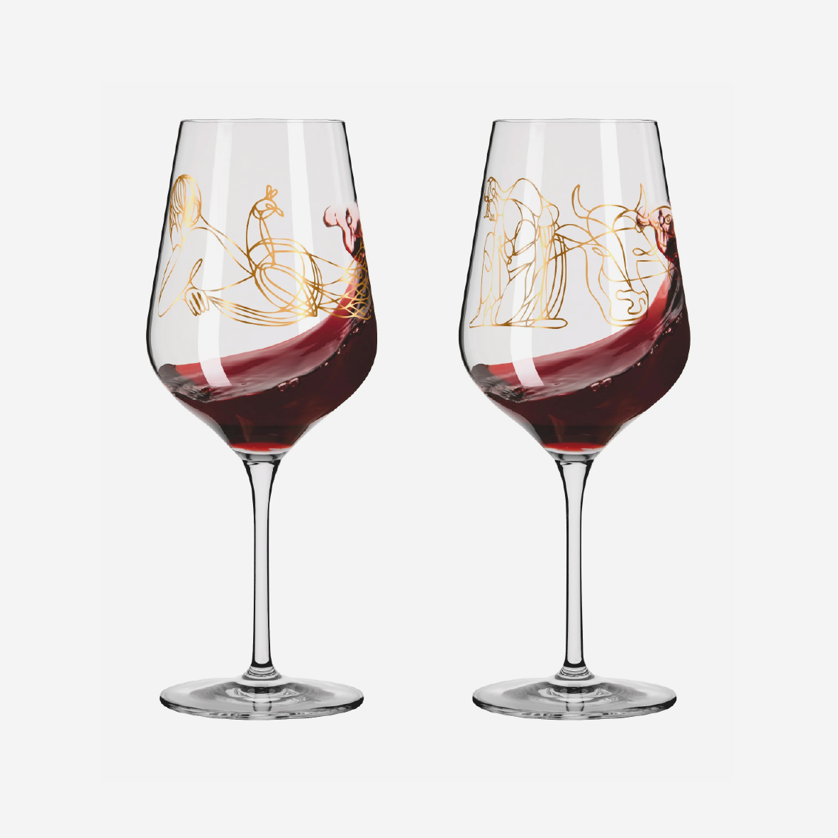 SagenGold Red Wine Glass Set - Burkhard Neie