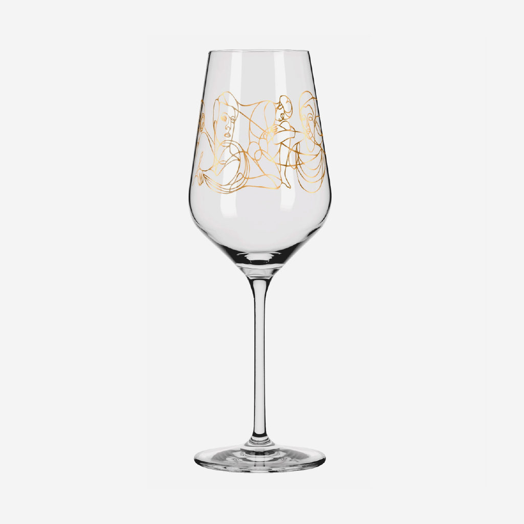 SagenGold White Wine Glass Set - Burkhard Neie