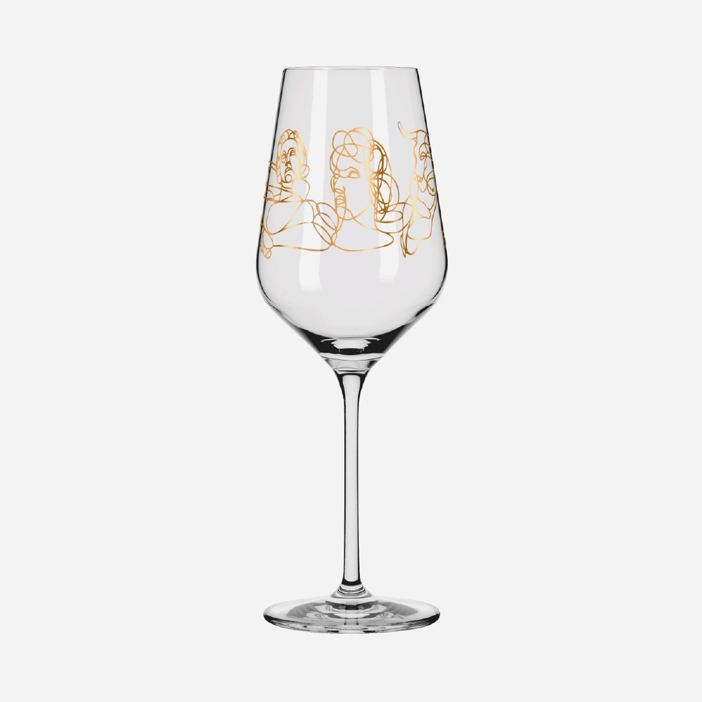 SagenGold White Wine Glass Set - Burkhard Neie