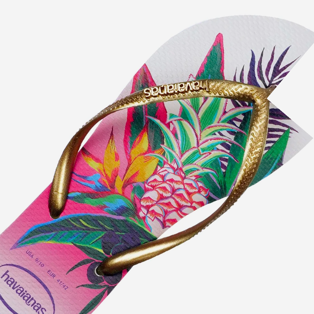 Havaianas Slim Tropical - White