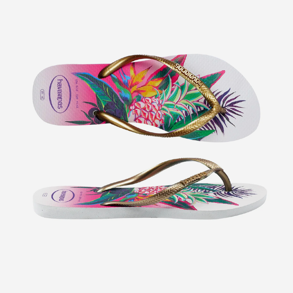 Havaianas Slim Tropical - White