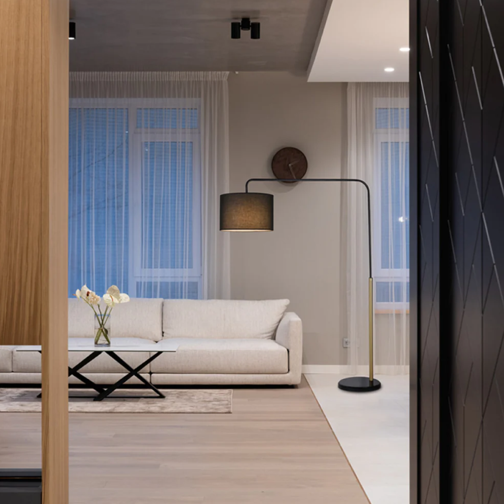 Class 1 Floor Lamp - Black & Bronze