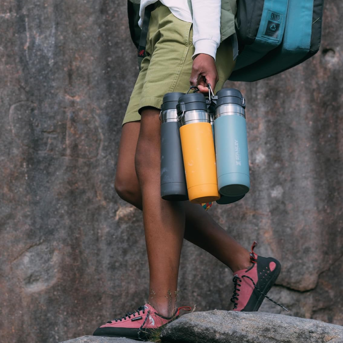 The Quick Flip Water Bottle 1L - Charcoal