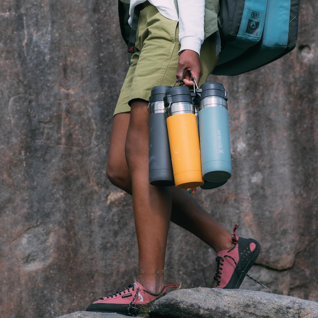 The Quick Flip Water Bottle 1L - Charcoal