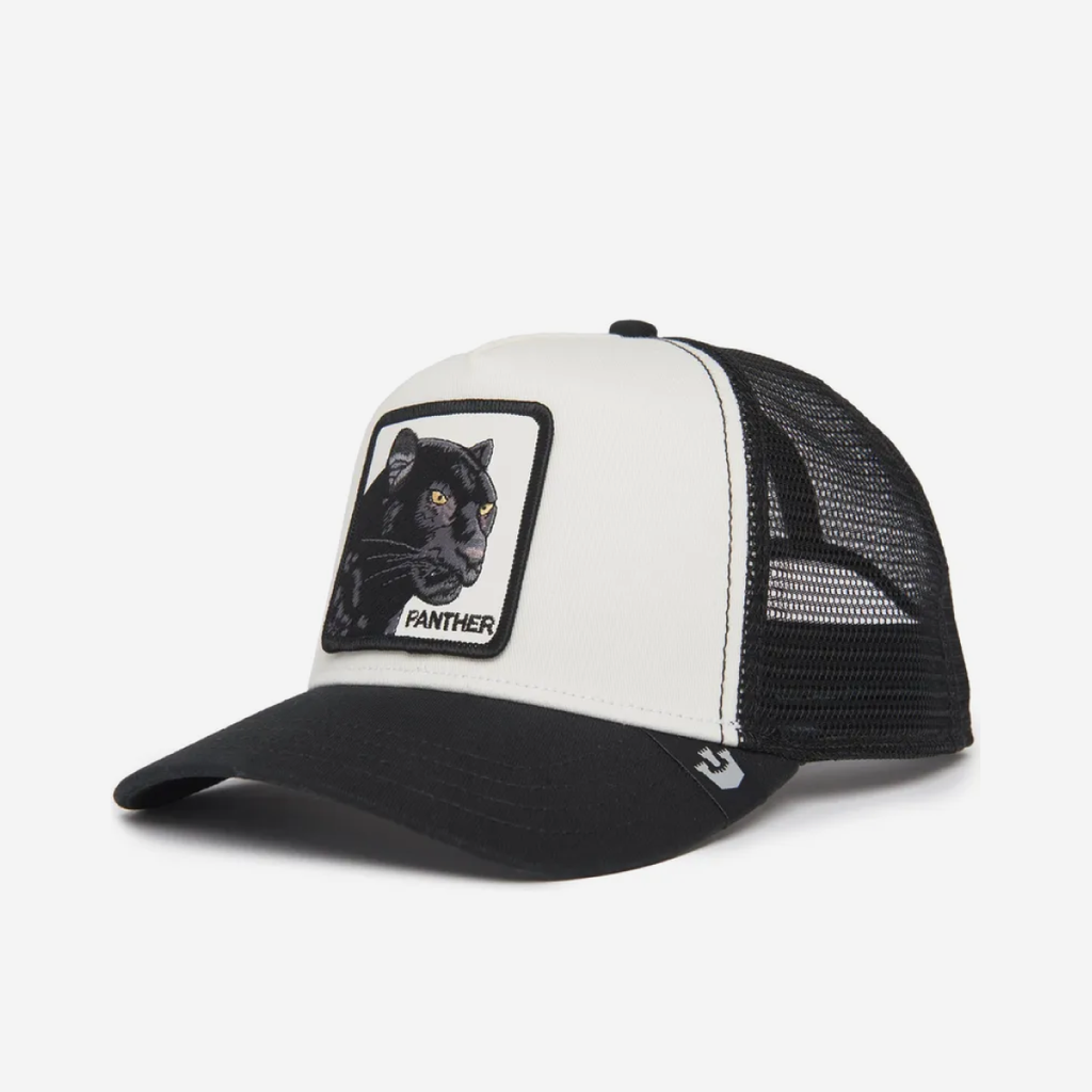 The Suede Panther Trucker - Black & White