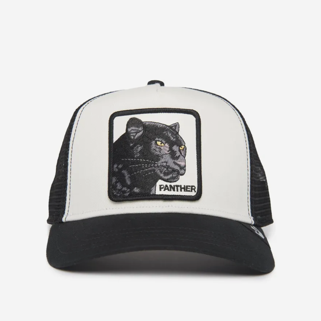 The Suede Panther Trucker - Black & White