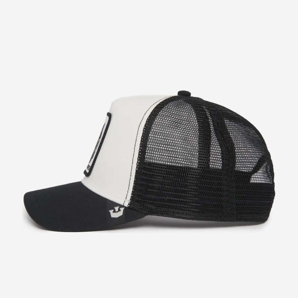The Suede Panther Trucker - Black & White
