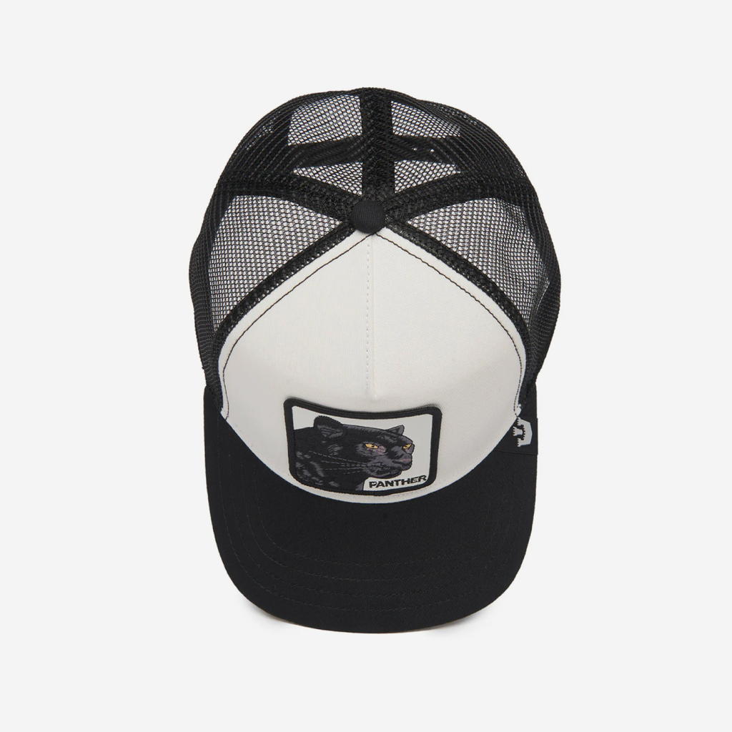 The Suede Panther Trucker - Black & White