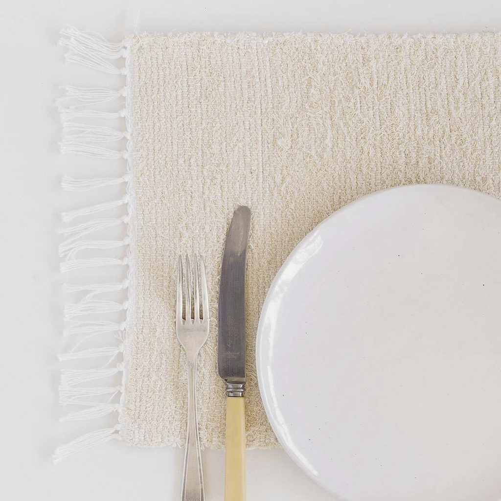 Thick Weave Placemat - Natural