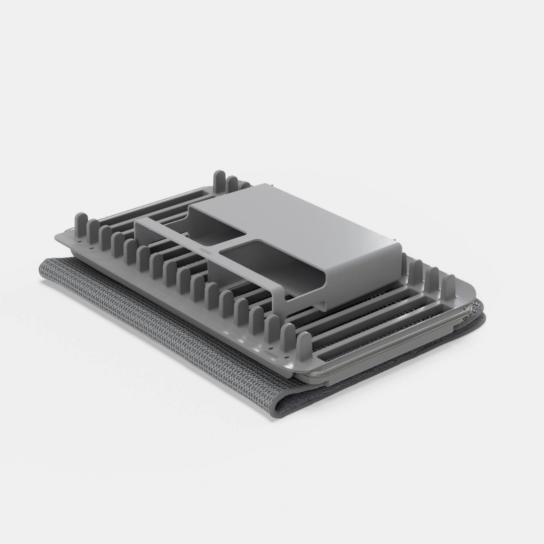 UDry Over the Sink Dish Rack - Charcoal