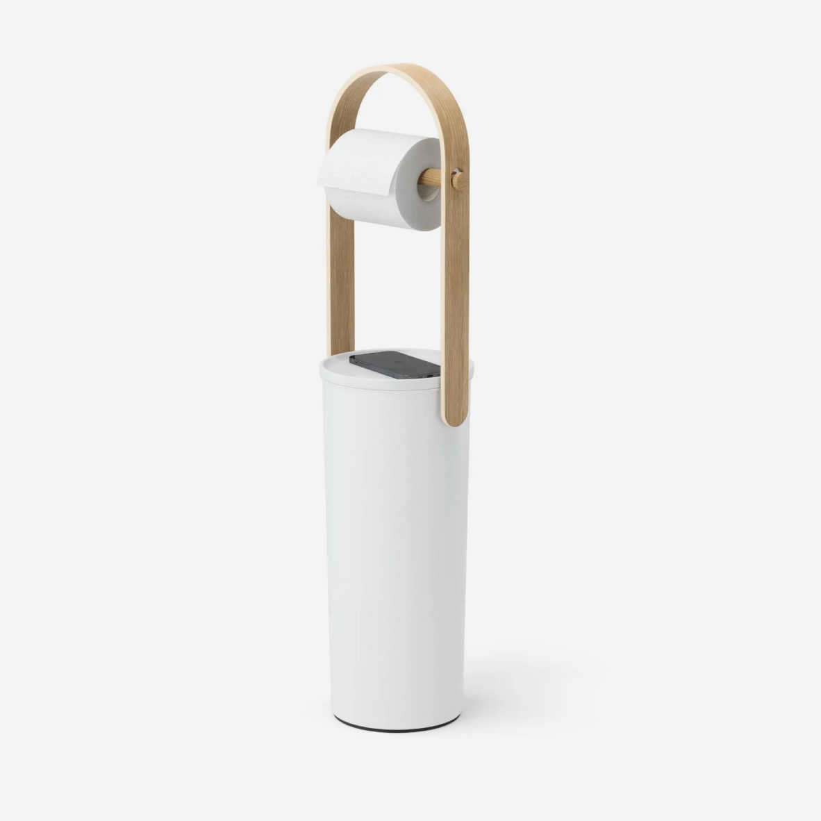Bellwood Toilet Paper Stand - White & Natural