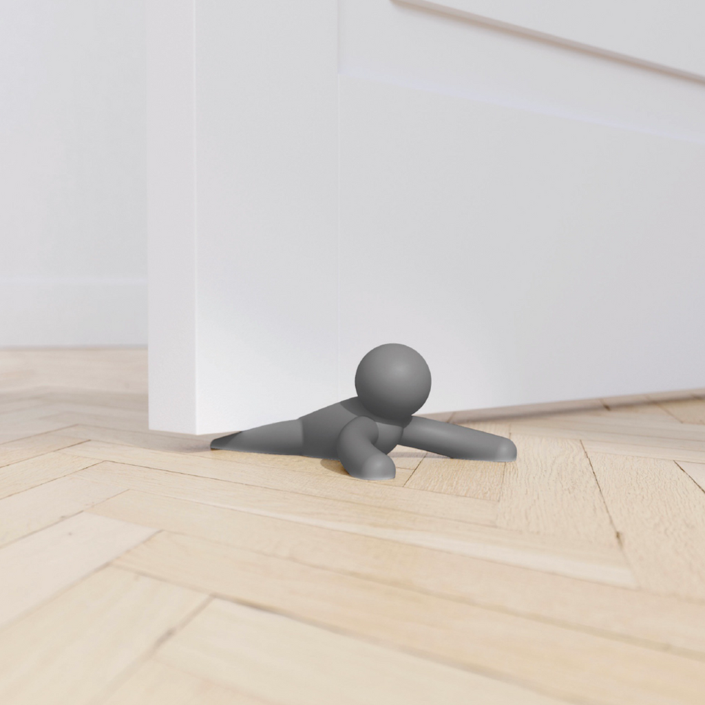 Buddy Doorstop Set of 2- Charcoal