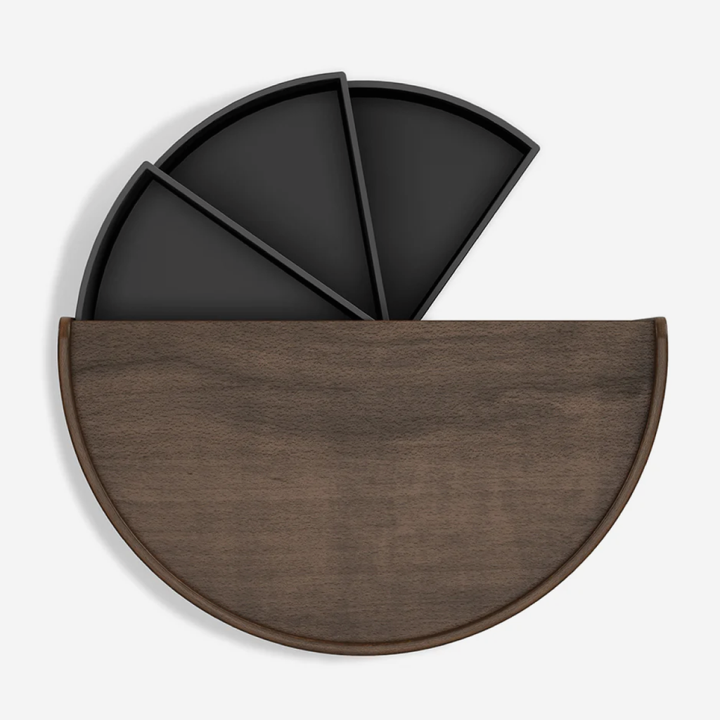 Moona Storage Box - Black & Walnut