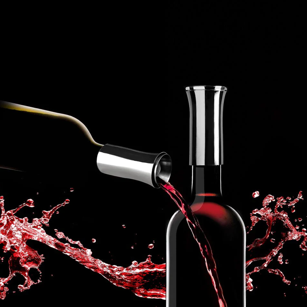 Wine Decanter & 7-In-1 Pourer Set