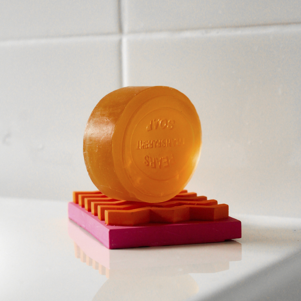 Ziggy Soap Dish - Bright Pink & Orange