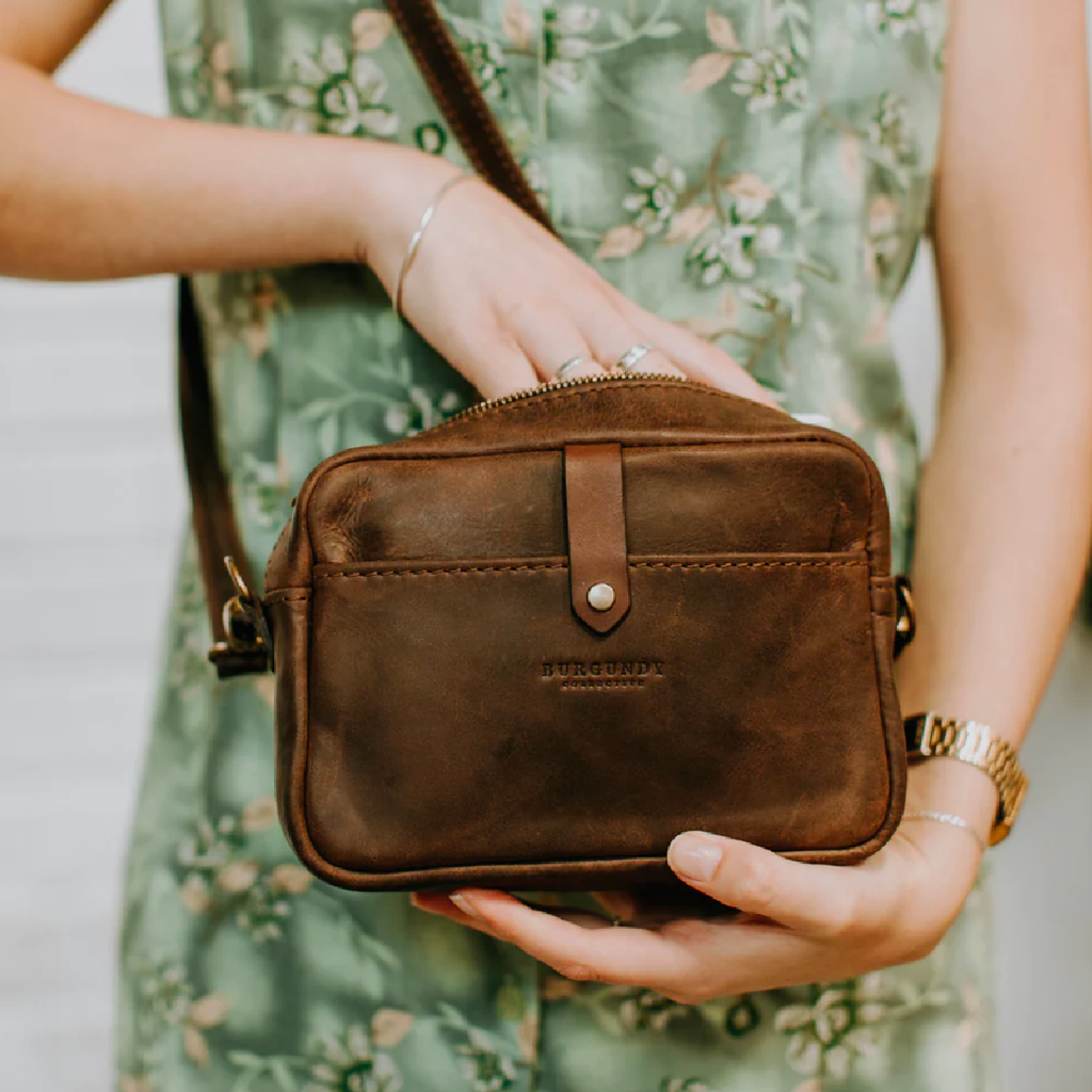 Amber Sling Bag - Mahogany