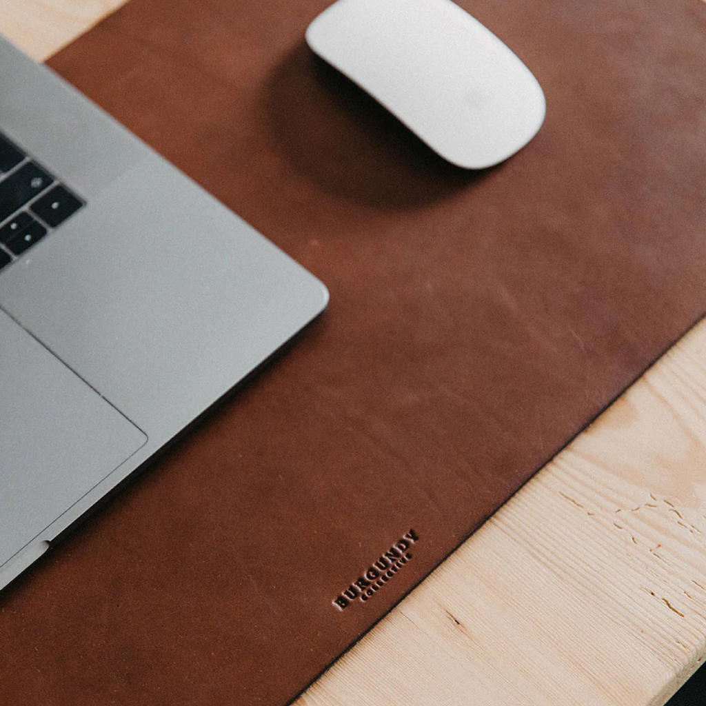 Leather Desk Mat - Tan
