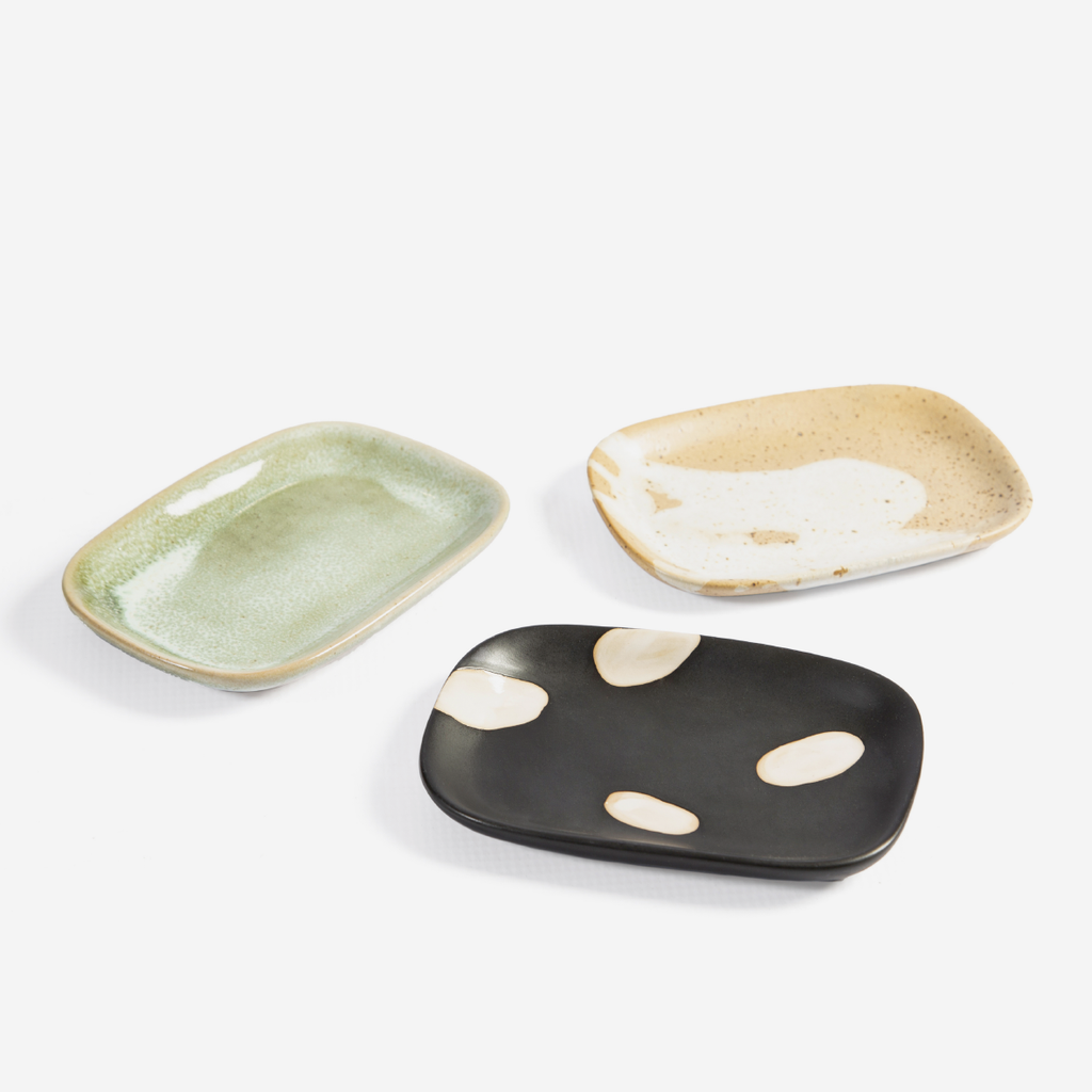 Soap Dish - Natural & White Glaze