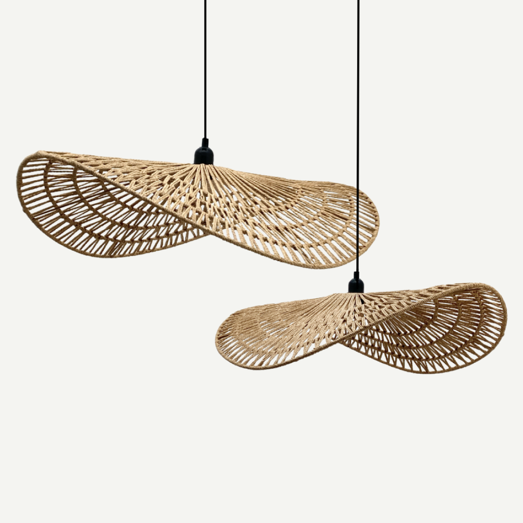 Rattan Flutter Pendant - Natural
