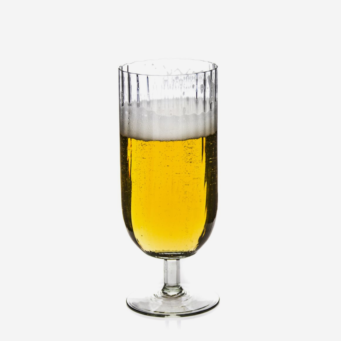 Optic Stemmed Beer Glass
