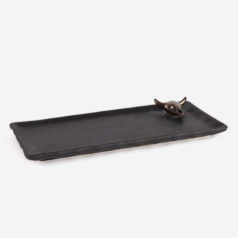 Biltong Tray Medium - Black & Bronze