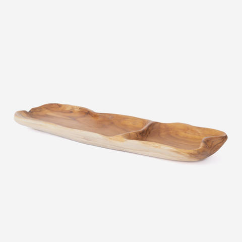 Teak Snack Plate
