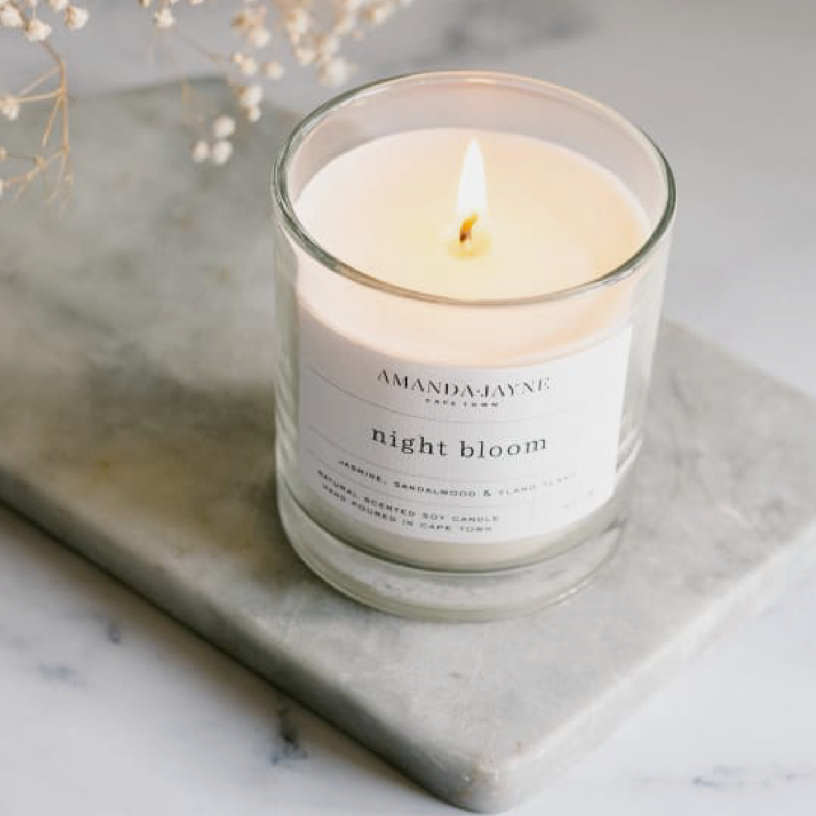 Glass Candle - Night Bloom