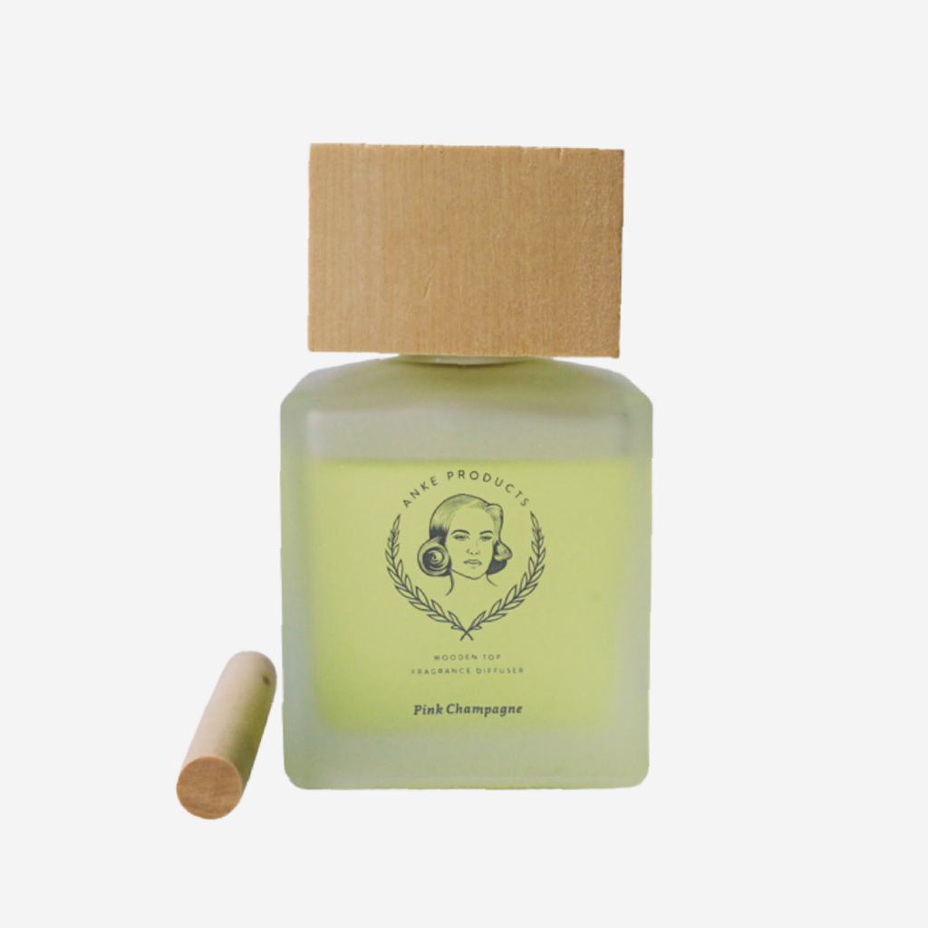 Wooden Top Diffuser - Pink Champagne