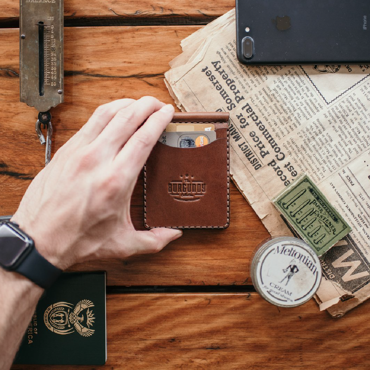 Clip Wallet - Tan