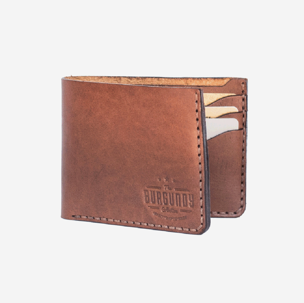 Bifold Leather Wallet - Tan