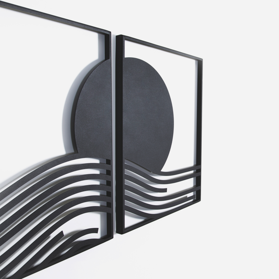 Steel Wall Art - Oceanic Sunset Trio