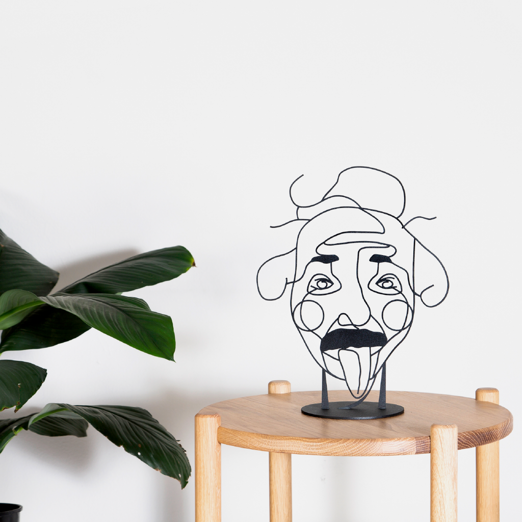 Steel Sculpture - Einstein