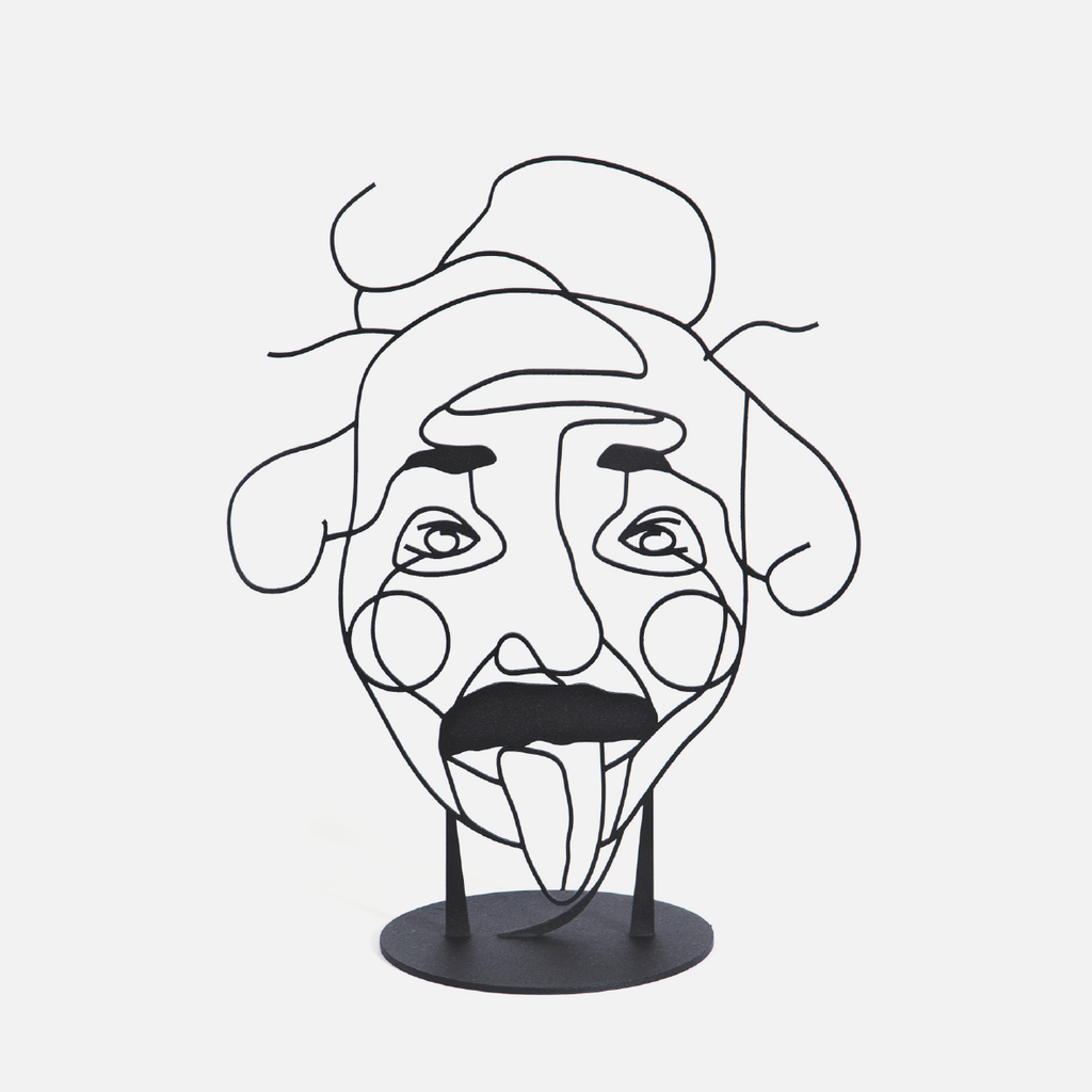 Steel Sculpture - Einstein