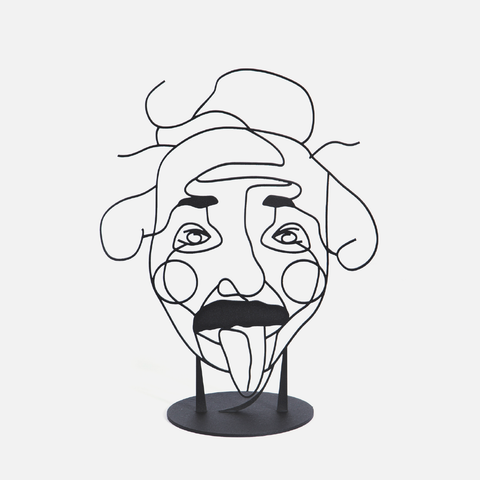 Steel Sculpture - Einstein