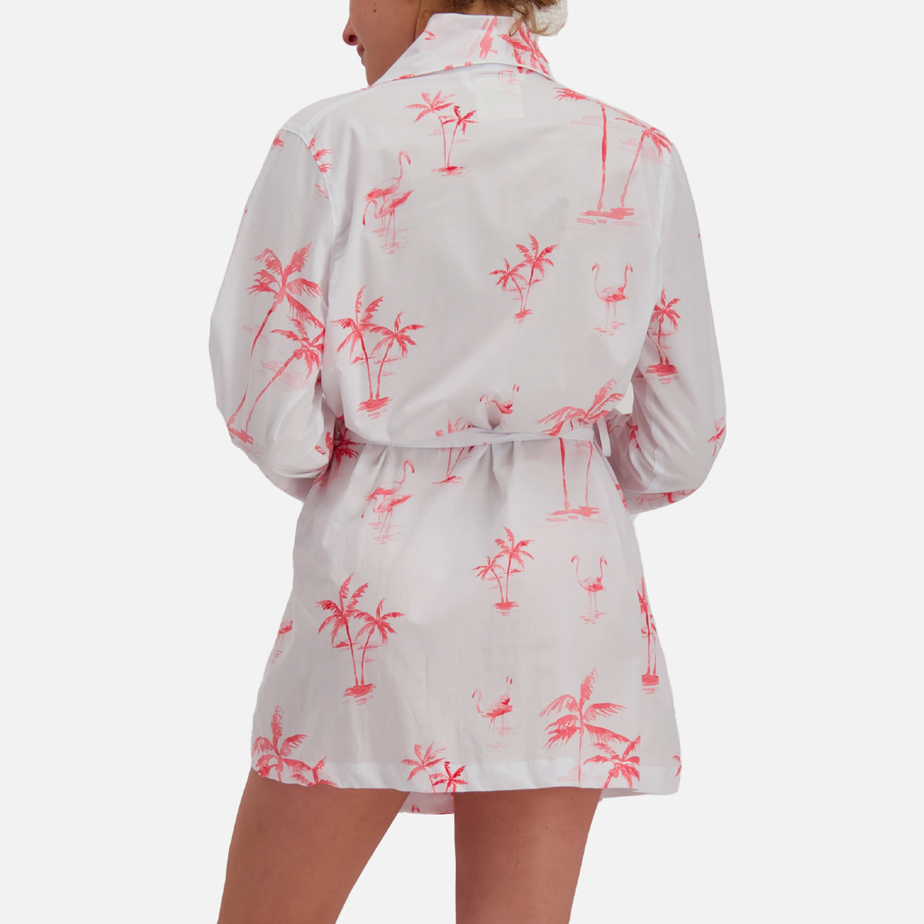 Womens Gown - Pink Palm