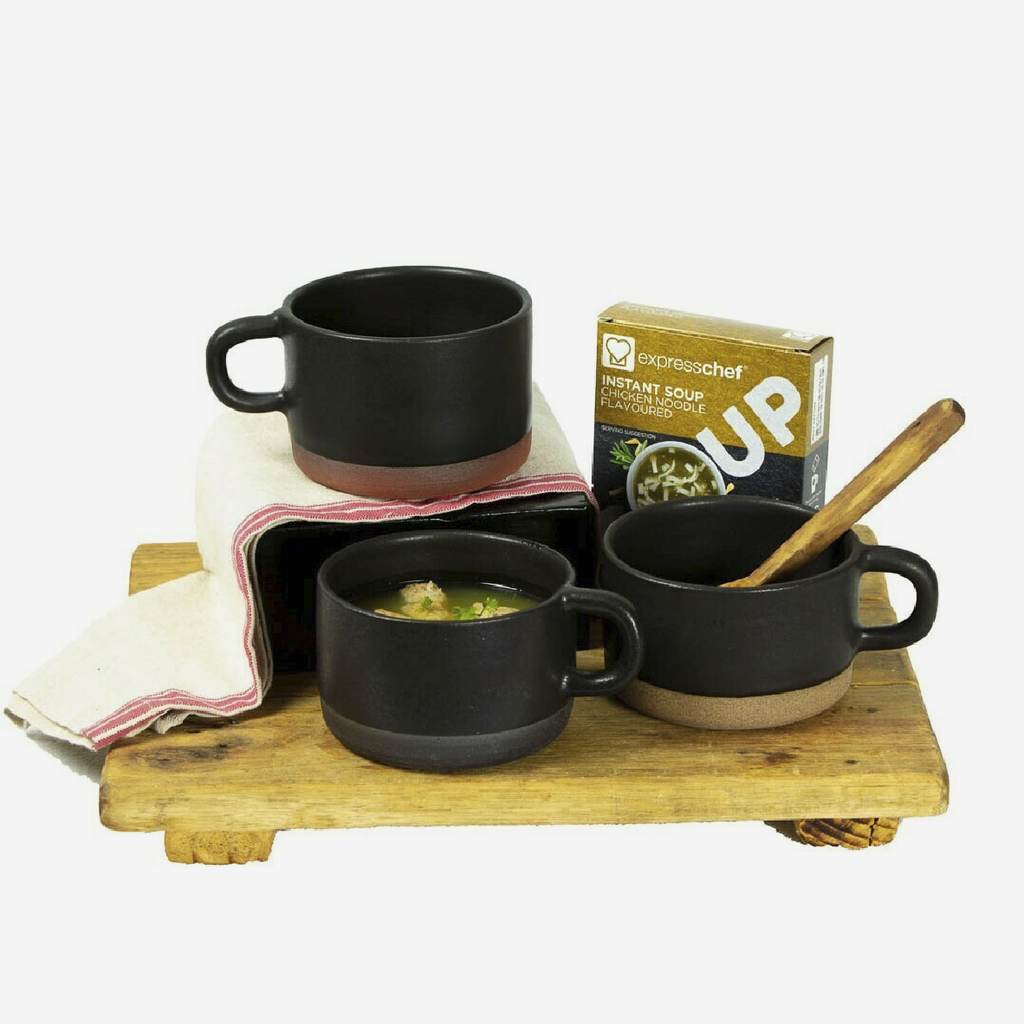 Soup Cup - Ebony & Black