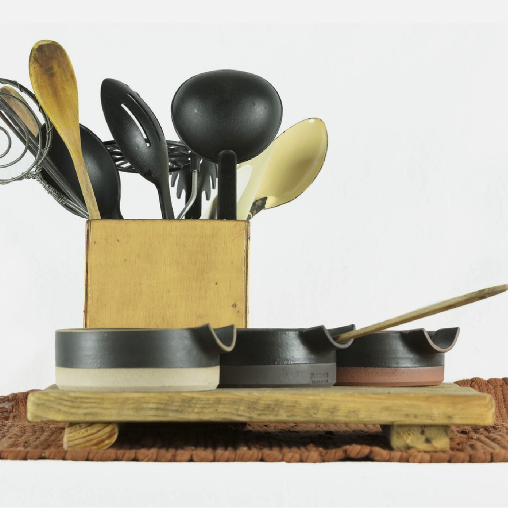 Spoon Rest - Brick & Black