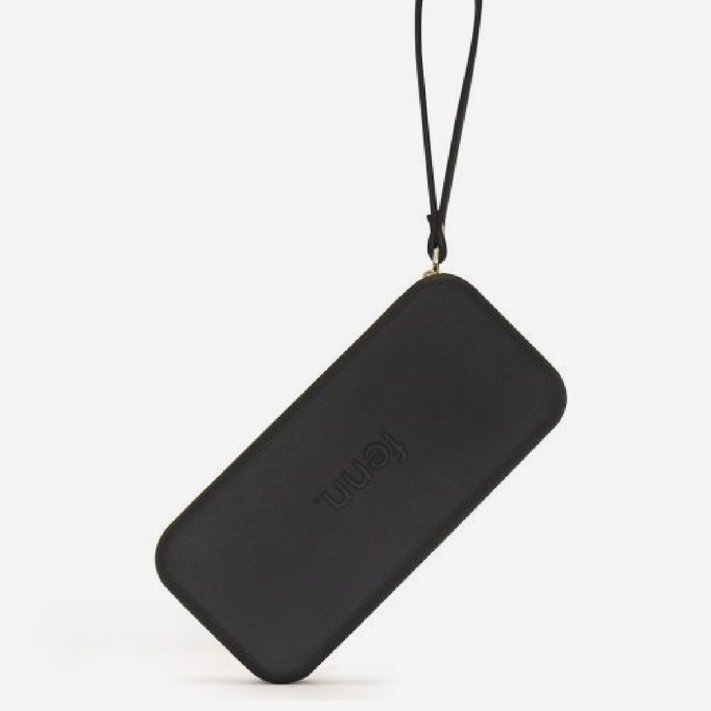 Original Wallet With Strap & Gold Zip - Black
