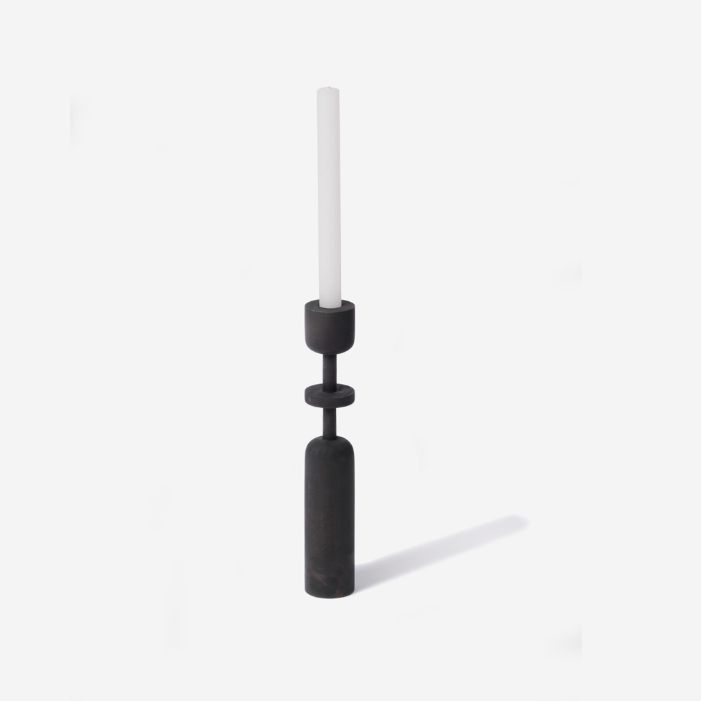 Leisurely Ladies Candle Holder - Black