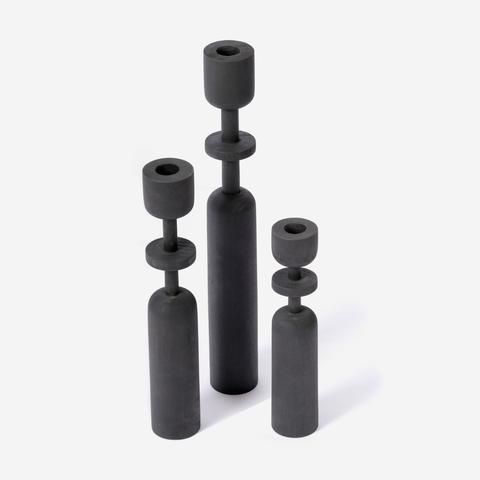 Leisurely Ladies Candle Holder - Black