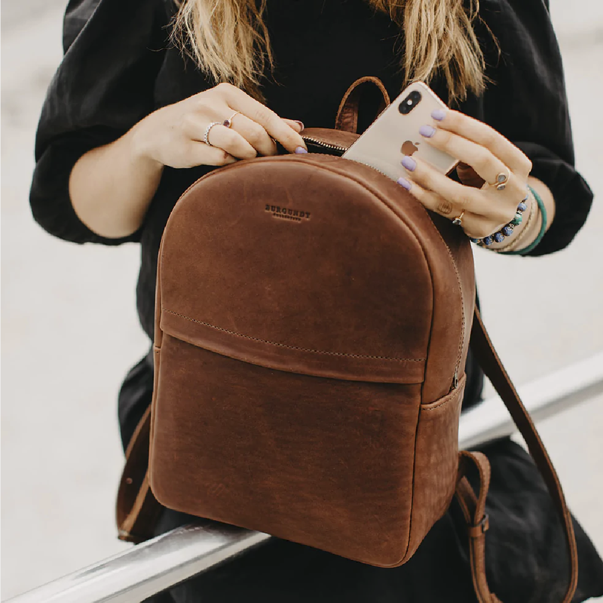 Sahara Backpack - Mahogany