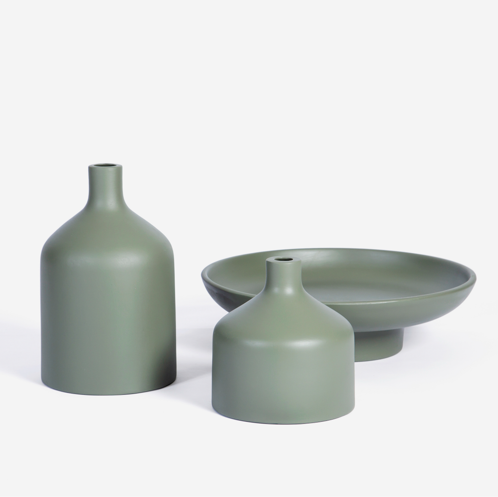 Namibia Vase Large - Grey Forest